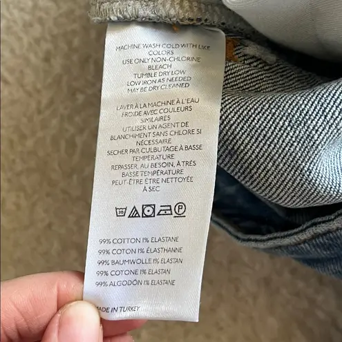 Pilcro The Austyn High-Rise Cuffedâ Wide-Leg Jeans Printed Blue Size 26