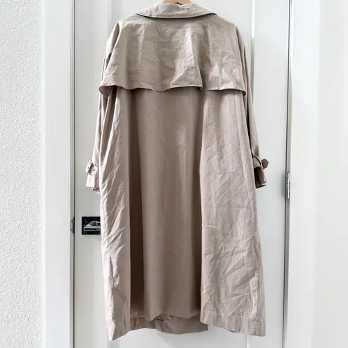 Snidel Beige Khaki Nude Trench Coat/Rain Coat Double