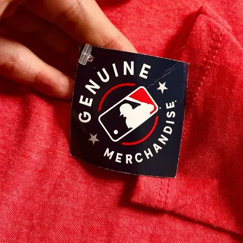 NWT Cleveland Guardians MLB Baseball Red Super Soft Long Sleeve T