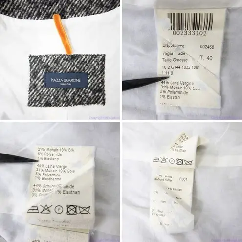 Piazza Sempione Vintage wool silk blend jacket, Italian size 40