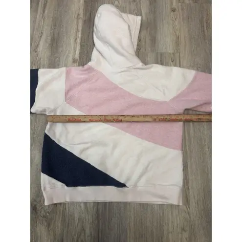 Faherty Women's Ripple Color-Blocked Fleece Hoodie Size Large - Image 6