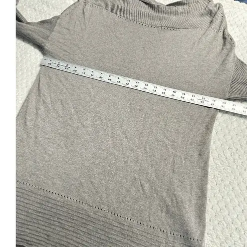 Michael Stars Galvan Sweater Womens Med Gray Wool Cashmere Long Sleeve Boat Neck