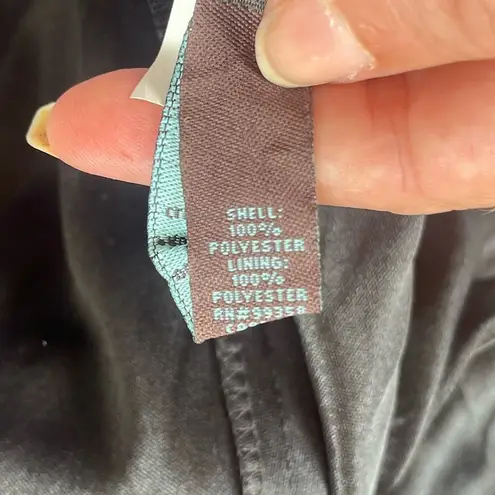 Camille La Vie Beaded Floor Length Gown Sz 6 Black Back Cowl Witchy Glam Goth