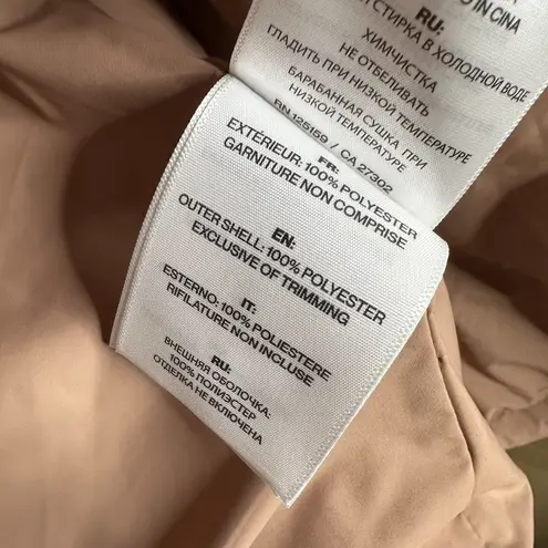 SOIA & KYO NWT Amara Quilted Coat Jacket Tie Belt Clay Women's Size Small Petite