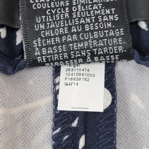 Mossimo Denim Mossimo Women's S Navy Blue White Abstract Print Elastic Waist Shorts - Image 5