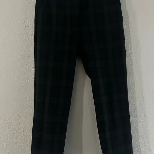Velvet by Graham & Spencer plaid trousers Black Size 2