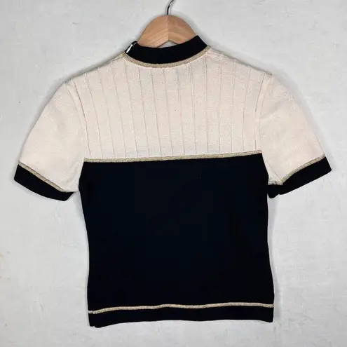 St. John Collection Women's Embroidered Crest Logo Sweater size (P) or XS