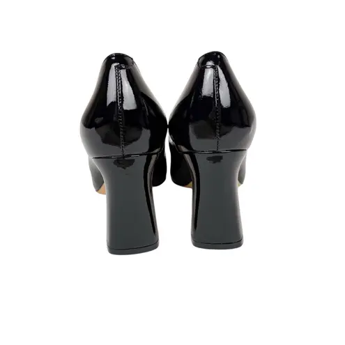 Ally Black Patent Leather Block Heel Pump Comfortable Heels Size 39/ US 8.5