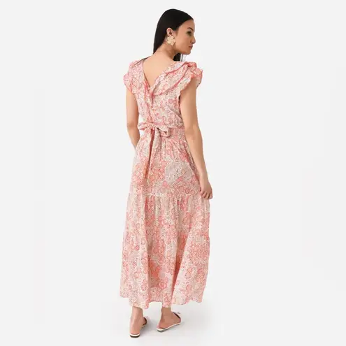 Poupette St. Barth Della Long Dress, Pink Ceramique Size L New w/Tag