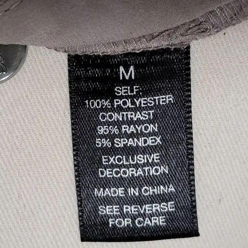 BKE Boutique taupe mixed media chiffon sequin tank size medium