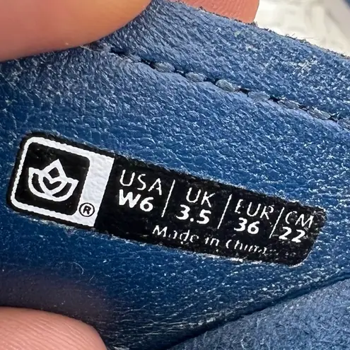 Spenco Hampton Patent Leather Thong Sandals Navy Blue Sz 6