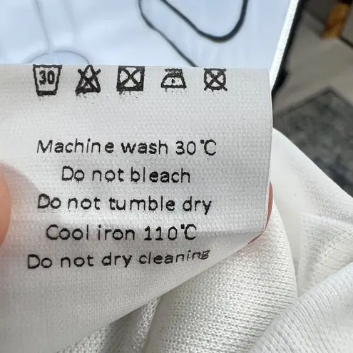 Allegra K Iridescent Sequin Long Sleeve Mini Dress White Size Medium NWT