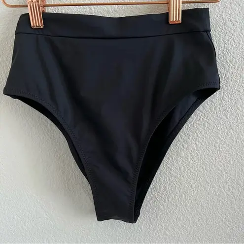 Tavik + Swimwear Black High Waist Bikini Bottom Small