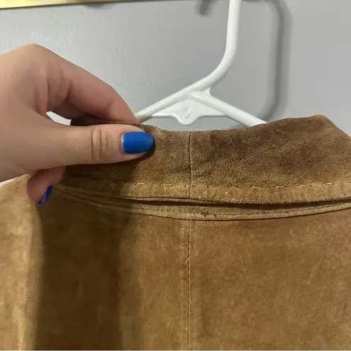 kim rogers Tan Suede Blazer