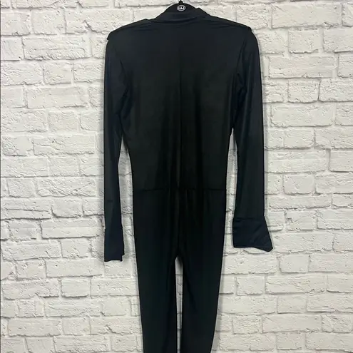 Leg Avenue Police Black Button-Up Jumpsuit
