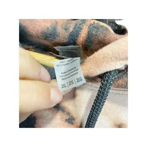 MILF "Man I Like Fall" Acid Dyed Womens Hoodie Sweatshirt 2xl Gray Casual Size undefined