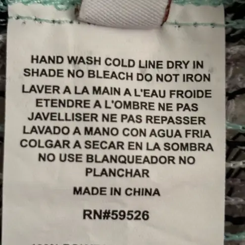 Becca Black and Green Swim Coverup with Kimono Sleeves Size XS/SP