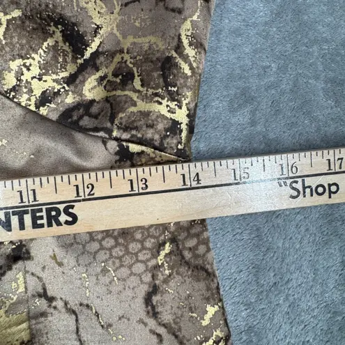 T Tahari Tahari Dress Women's 4 Brown Gold Metallic Sheath Cocktail Glam Holiday Party