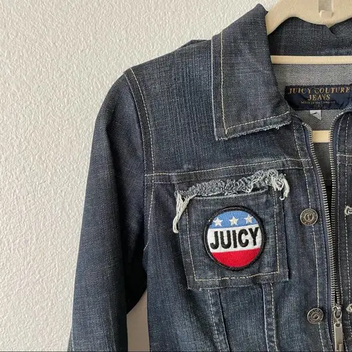 Juicy Couture  Zip Up Denim Jacket