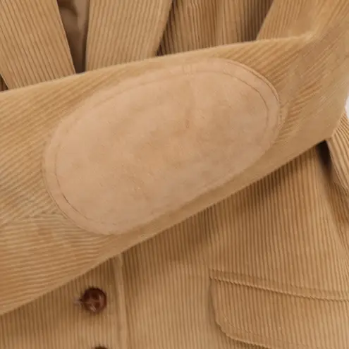 Vintage 70s Barbara Lee Corduroy Blazer Womens Preppy Academia Tan Size 11