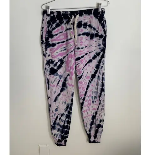Monrow Bamboo Burst tie dye sweatpants Purple