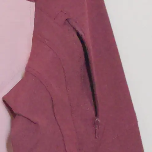 5.11 Tactical Womens Pullover Sweatshirt Red Pink 1/4 Zip Color Block Stretch M