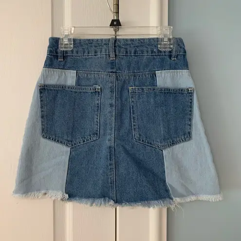 Cotton On 2 tone denim skirt