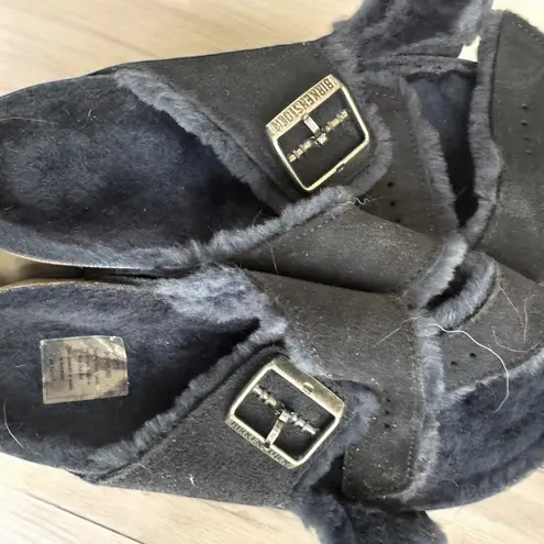 Birkenstock Birkinstock Blue Fluffy Arizona Size9.5 Slides