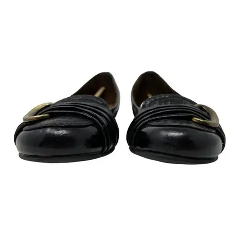 Life Stride Mindy Dark Brown Kitten Wedge Comfort Ballet Flats 7M