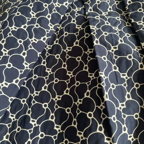 Draper James Blue White Patterned A Line Skirt Size 0