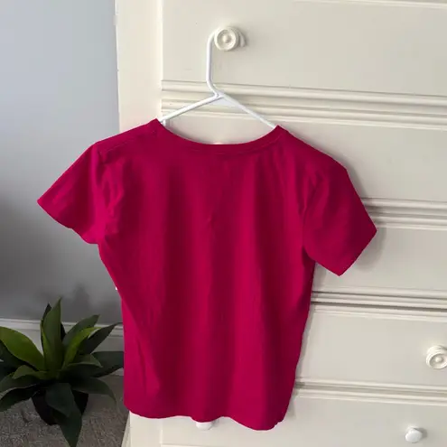 The Open Bright Pink T