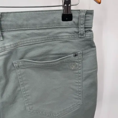 Kuhl Kontour Shorts Womens 12 Green Cotton Polyester Pockets