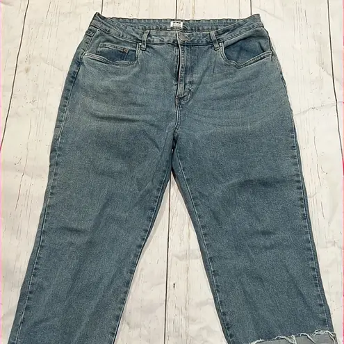 Cotton On  blue cropped plus size jeans