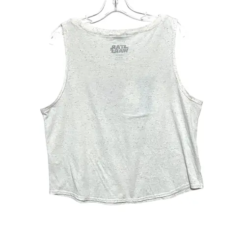 Retrospective Co Star Wars I Heart Love The Child Grogu Tank Top Shirt Womens XL Gray