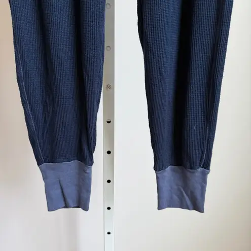 Stateside sz S Navy Blue Waffle-Knit Lounge Jogger Pants