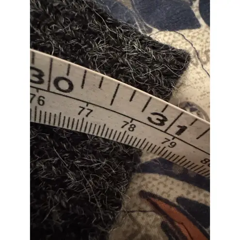 Monteau  Hooded Cardigan Duster‎ Aztec Gray Pockets Bohemian Sweater Coat Medium - Image 8