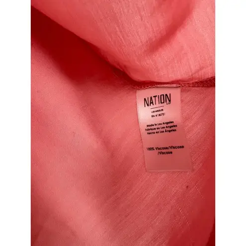 Nation Ltd | S | Women's Short Sleeve Satin Crewneck Short Sleeve Top T Shirt