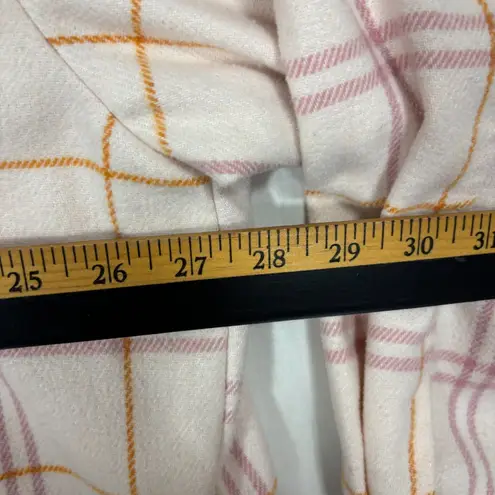 HFX Shacket Womens XXL Pink Plaid Oversized Snap Up Boxy Outdoor Casual Work