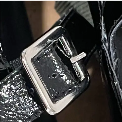 Free People  Malika Patent Leather Mary Jane Chunky Platform Heel SZ 7 NWOB