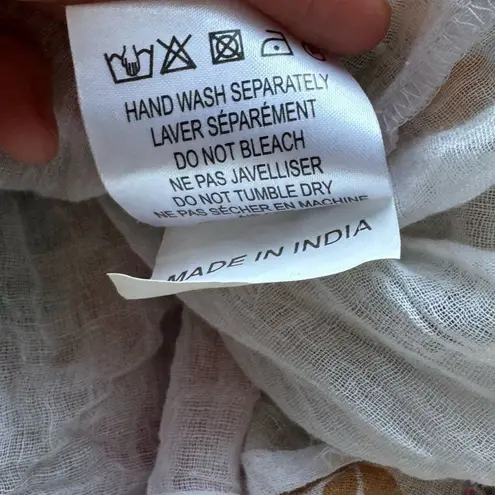 KITSCH & POP Edition Boho Rainbow Paisley Maxi Dress S White