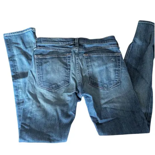 RAG & BONE The Dre Slim Boyfriend Jeans W28 Golden Wash Designer Denim 24 Blue
