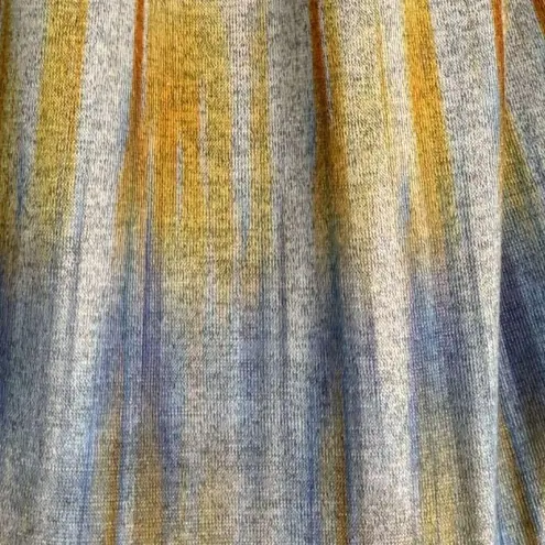 World Unity Shirt Womens Large Blue Yellow Sublimation Tee Colorful Art Bohemian