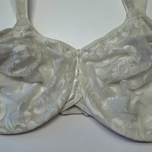 Wacoal 85567 Awareness Full Figure Underwire Bra Unlined Plus Size 40DDD Ivory