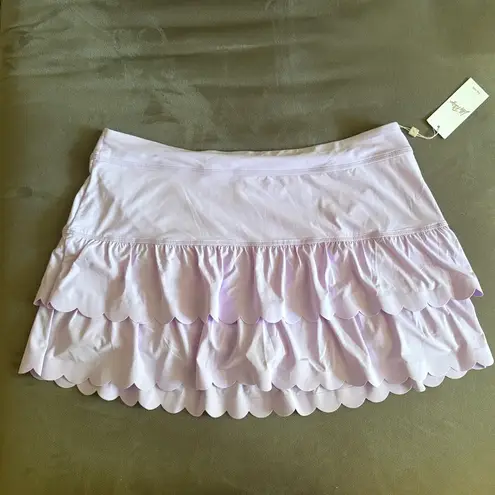 Lilly Pulitzer NWT  Water Hyacinth UPF 50+ Luxletic Miesha Scallop Skort size XL