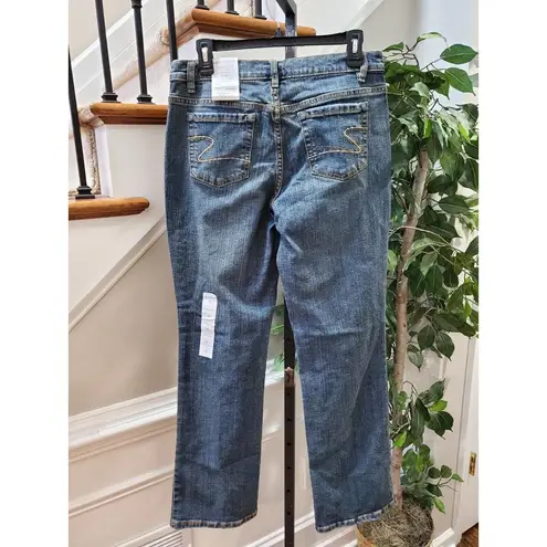 Liz Claiborne  Women Blue Denim Cotton Mid Rise Straight Legs Casual Jeans Pant 8