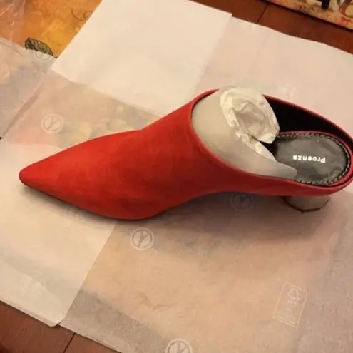 Proenza Schouler Suede Mules Red size 6
