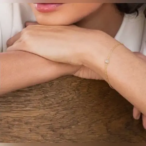 Marrin Costello | 14K Plated Gold & Genuine White Topaz Stone | NWT