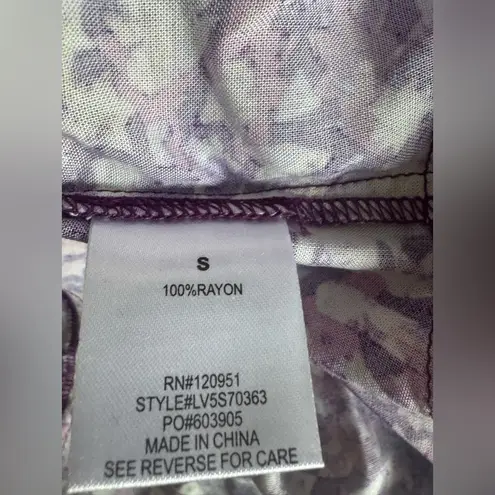 Olive & Oak Anthropologie Womens Purple Spring Plum Print Sleeveless Dress Small