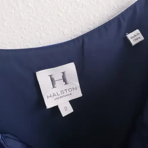 H by Halston Large Chunky Striped Spaghetti Strap Mini Dress