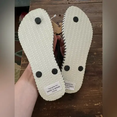 Havaianas NEW! Slim Glitter Stripes Flip Flop Sandal